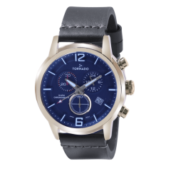 Tornado Leather Men Watch – Navy Blue