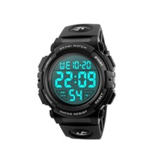 FANMIS 1258 Big Face Digital Sports Watch with Multifunction 50M Waterproof Alarm Stopwatch Calendar EL Backlight for Men