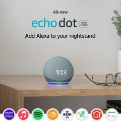 All-new Echo Dot (4th Gen) | Smart speaker with clock and Alexa | Twilight Blue