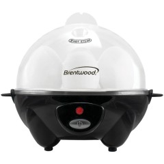 Electric Egg Cooker with Auto Shutoff (Black)