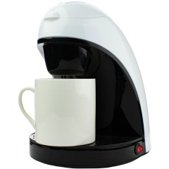 Single-Serve Coffee Maker with Mug (White)