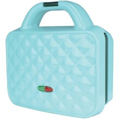 Couture Purse Nonstick Dual Waffle Maker (Blue)