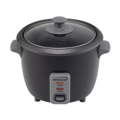 4-Cup Uncooked/8-Cup Cooked Rice Cooker and Food Steamer (Black)