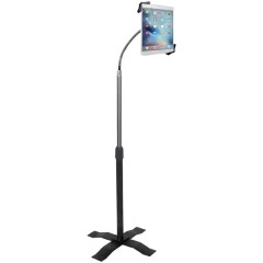 Height-Adjustable Gooseneck Floor Stand for 7"-13" Tablets