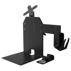 VESA(R) Dual Plate POS Station with Printer Stand, Magnetic Scanner Holder, Card Reader Holder, and 2 Paragon Enclosures