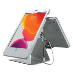 Security Dual-Tablet Kiosk Stand for iPad Air(R) 3, iPad Pro(R) 10.5, and iPad(R) Gen 7 (White)