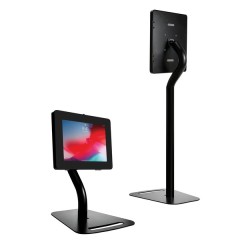 Premium Height-Adjustable Floor-to-Desk Security Kiosk Stand for Tablets