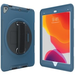 Protective Case with Built-in 360? Rotatable Grip Kickstand for iPad(R) (Blue)