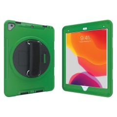 Protective Case with Built-in 360? Rotatable Grip Kickstand for iPad(R) (Green)