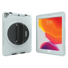 Protective Case with Built-in 360? Rotatable Grip Kickstand for iPad(R) (White)