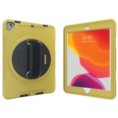 Protective Case with Built-in 360? Rotatable Grip Kickstand for iPad(R) (Yellow)