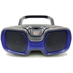 Bluetooth(R) Portable CD AM/FM Radio Boombox (Blue)