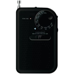 Portable AM/FM Radio (Black)