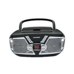 Retro Portable CD Radio Boombox (Black)