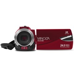 MN200NV 1080p Full HD IR Night Vision Wi-Fi(R) Camcorder (Red)