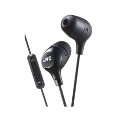 JVC HAFX38MB Memory Foam Earbud Marshmallow Memory Foam Earbud with Mic - Black