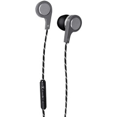 Bass 13(TM) Metallic In-Ear Earbuds with Microphone (Silver)