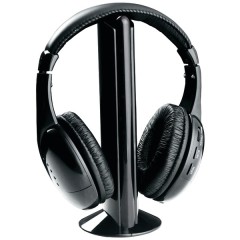 Professional 5-in-1 Wireless Headphones with Microphone & FM Radio