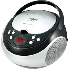 Portable CD Player with AM/FM Radio (Black)