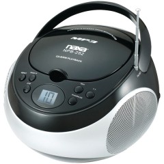 Portable CD/MP3 Players with AM/FM Stereo (Black)