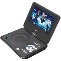 9" TFT LCD Swivel-Screen Portable DVD Player