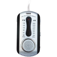 AM/FM Mini Pocket Radio with Speaker (Black)