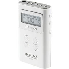 Pocket AM/FM Digital Radio (White)