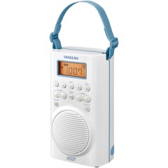 AM/FM/Weather Alert Waterproof Shower Radio (White)