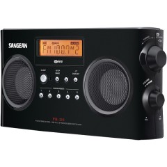 Digital Portable Stereo Receiver with AM/FM Radio (Black)