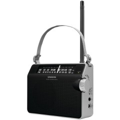 AM/FM Compact Analog Radio (Black)