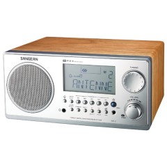 Digital AM/FM Stereo System with LCD & Alarm Clock (Walnut)