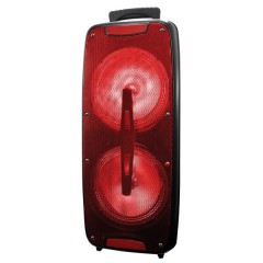 Dual 8-Inch Bluetooth(R) Speaker with True Wireless Technology (Red)