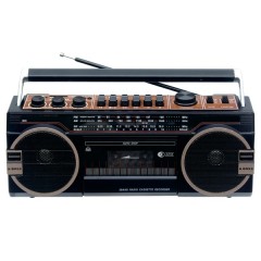 3 Band Radio with Bluetooth(R) and Cassette Recorder