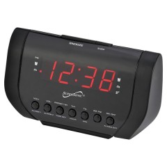 Dual Alarm Clock Radio with USB Charging Port