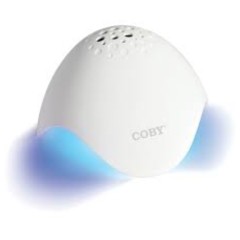 COBY CSBT326WH Light Up Bluetooth Dome Speaker White